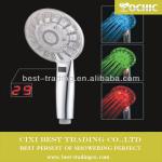 2013 new design LED shower head,Digital Display handheld shower QX-KE006AT-SM