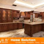 2013 Solid wood kitchen cabinet design customized kitchen cabinet JZ-IY349