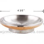 2014 Fashion style bamboo stainless steel soap dish GYP-050