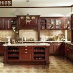 2014 Hot Selling Classical Wooden Kitchen Cabinet with dish rack Design ES0020