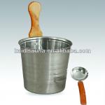 304 or 206 Stainless steel sauna bucket and spoon KD-007A