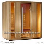 5-6 people Cedar Infrared Sauna Room with far infrared and near infrared iCABIN200