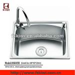 6045 india design kitchen single bowl stainless steel basin H6045RS