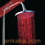 8 Inch 3 Color Changing LED Shower Head Temperature Sensor Sprinkler F30510