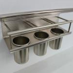 aluminium alloy champagne Kitchen Hanging Racks Sets P7002