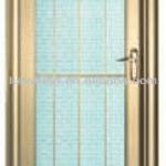 Aluminum strip decorating glass louvered door LHT52