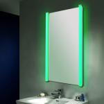 Ambient bathroom shaving mirror with defogger pad M-027B-60120-LED-RGB M-027B-60120-LED-RGB