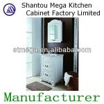 American style white pvc bathroom cabinet