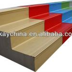 Anti-slip Vinyl Stair Tread for decorative indoor stair Vinyl Stair Tread