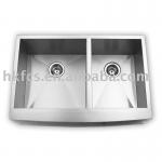 AP3320BL Apron Double Bowl Kitchen Sink AP3320BL