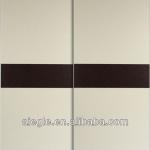 Artistic Bedroom Furniture Wooden Wardrobe Leather Sliding Door (F PY02+PY01) F PY02+PY01