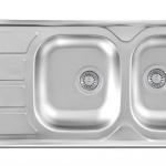 AS 17, 50 X 116 cm DOUBLE BOWL SINK AS 17, 50 X 116 cm