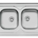 AS 60, 60 X 150 cm DOUBLE BOWL SINK