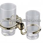 brass double glass tumbler holder (8308G) (similar to Caroma) 8308G