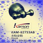 Brass Wall Mounted metal hooks for clothes hanger KAM-82753AB clothes hook