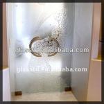 casting decorative sliding shower door in shower rooms TDG-SRG-621