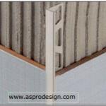 Ceramic Edge Profile - Anodized Aluminum , Brass or Stainless Steel SD , SG , SK , SA , SC , SF , SH