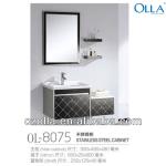 chaozhou stainless steel bathroom vanity OL-8075