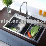 F7334 Handmade Stainless Steel Kitchen sink F7334