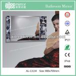 Fashionable cheep mirror glass for bathroom mirror king mirror AL-CJ134