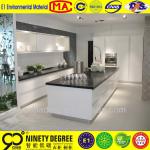 Foshan modular homes modern high gloss kitchen cabinet E-76