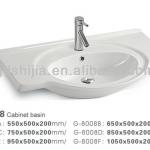 G8008 Sanitary ware ceramic basin for cabinet G-8008