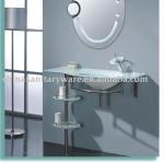 glass bathroom vanity unit F153