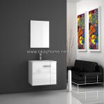 High Gloss White Modern bathroom vanity with FSC (9023-60) 9023-60