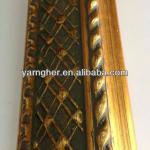 hot sale plaster decorative cheap gesso gold foil wood painting frames moulding ZH080900104