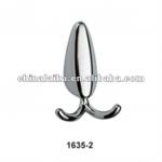 HOT SALE zinc alloy double robe hook 1635-2