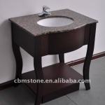 Hotel Wood Vanity Base Bowed Apron Vanity Base