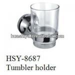 HSY-8687 wholesale glass tumblers wall mount toothbrush cup holders for wall HSY-8687