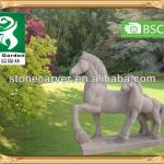 Life Size Animal Stone Horse Statue SA0210