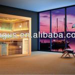 Luxurious traditional sauna room,full glass room with 6kw sauna stove YH-1246 YH-1246