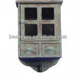 Made In China Provincial Patina Wall Cabinet, Wall Key Box with Casement BAT11027