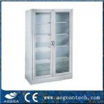 Most Hot!! SS304 Highy quality raw material metal hospital glass and metal cabinet doors glass and metal cabinet doors AG-SS003