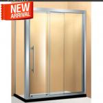 New Big Simple Bathroom Accessory Stainless Steel Frame Tempered Glass Door Shower Enclosure Made in China JS-BF0042R