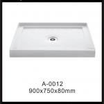 pan with flange rectangle base acrylic color shower tray RST-A0012