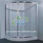 plastic folding tempered glass shower door YG-5021