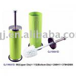 powder coating Toilet Brush Holder with plastic brush (green) QJ19841D