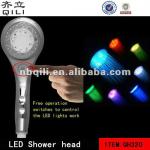 QH320 No Battery LED Shower head Temperature control shower led light rain shower head QH320