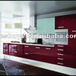 Red High Gloss Lacquer Kitchen Cabinet KC-008