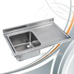 restaurant stainless steel drainboard hotel sink stainless steel drainboard sink equipments for restaurants stand 15 years LHS-140070s