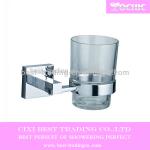 square single cup chrome brass bathroom tumbler holder TH006