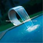 stainless steel swimming pool waterfall FLW2