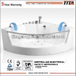 tempered glass front skirt massage acrylic bathtub A053 acrylic bathtub