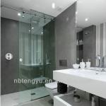 Tempered glass stainless steel sliding shower door TY297