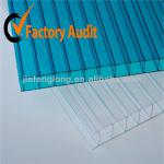 Transparent and Lake Blue PC Sun Plate pc transparent roofing sheet JFL0241A