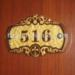 TSD-A5075 acrylic door plate, acrylic door sign plate, hotel door signs TSD-A5075