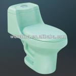 well sale colorful siphonic one pcs toilet W9017